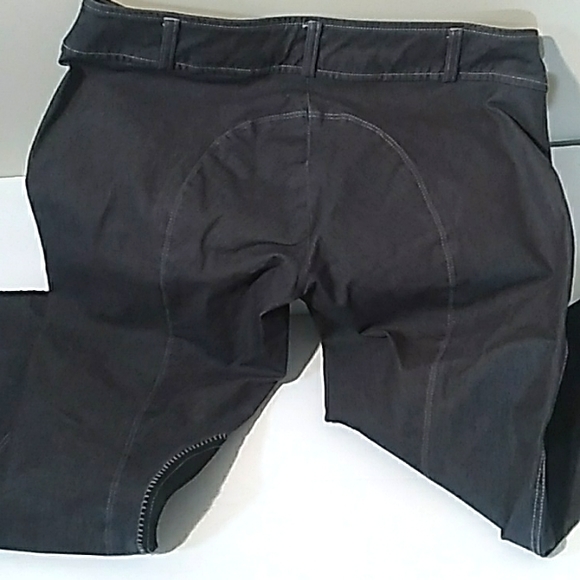 HORSELIFE EQUESTRIAN RIDING BREECHES, HORSE 🐎 ♥ LIGHTWEIGHT DENIM,KNEE PATCHES - Picture 4 of 11